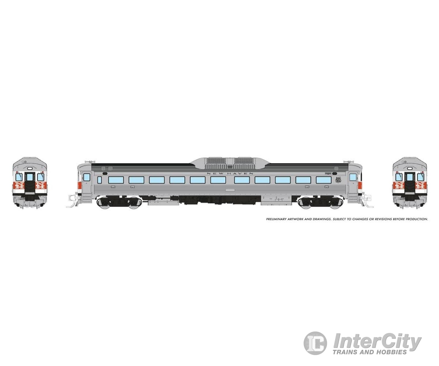 Rapido 516009 N Budd Rdc-1 (Phase 1) (Dc/Silent): New Haven - Mcginnis Locomotives