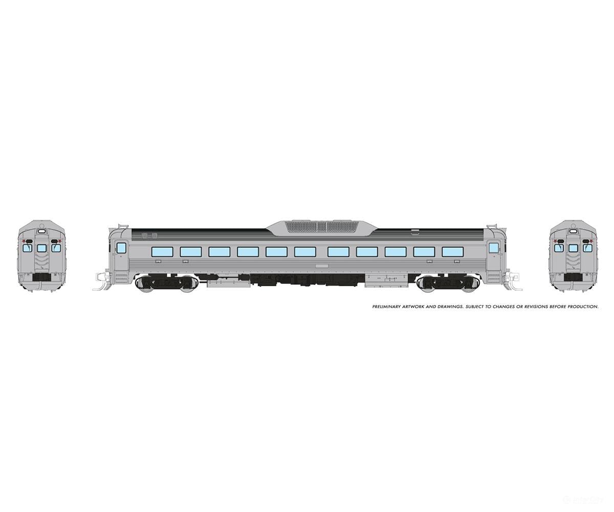 Rapido 516095 N Budd Rdc-1 (Phase 2) (Dc/Silent): Painted Unlettered Locomotives