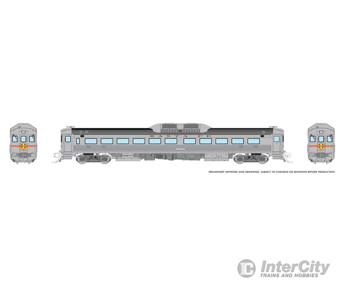 Rapido 516502 N Budd Rdc-1 (Phase 1) (Dc/Dcc/Sound): Atsf - Delivery: Dc-191 + Dc-192 Locomotives