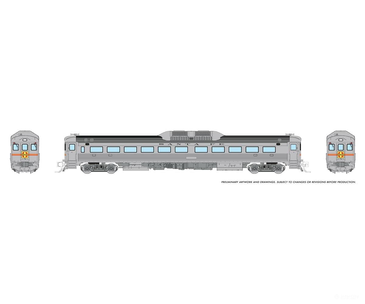 Rapido 516502 N Budd Rdc-1 (Phase 1) (Dc/Dcc/Sound): Atsf - Delivery: Dc-191 + Dc-192 Locomotives