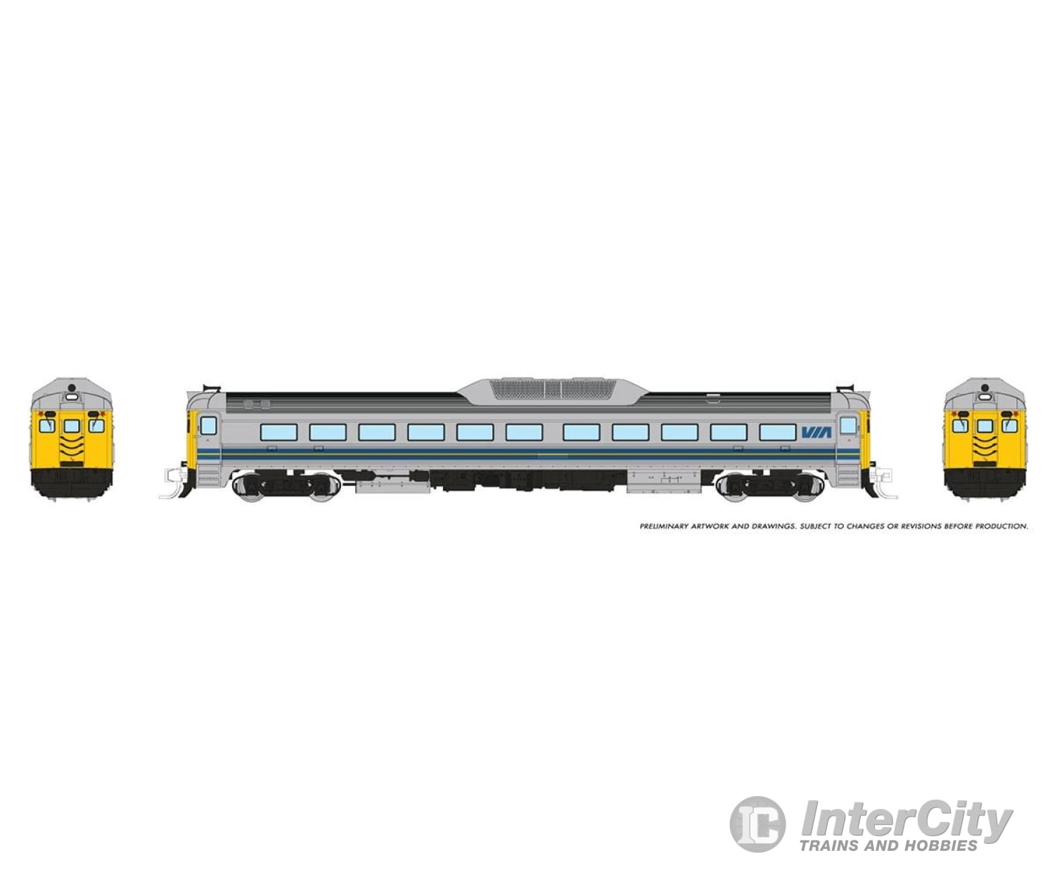 Rapido 516513 N Budd Rdc-1 (Phase 2) (Dc/Dcc/Sound): Via Rail - Early Locomotives