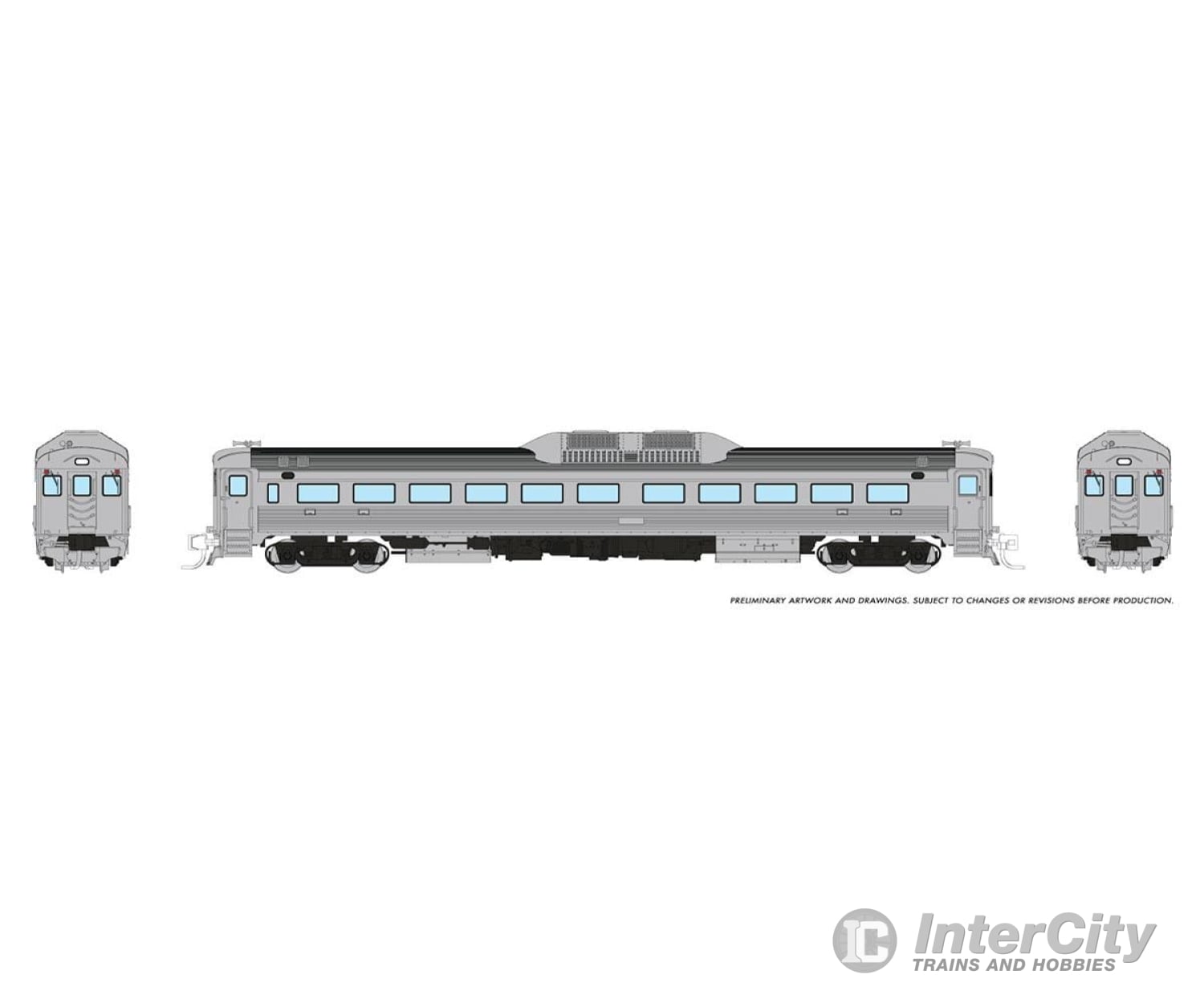 Rapido 516594 N Budd Rdc-1 (Phase 1) (Dc/Dcc/Sound): Painted Unlettered Locomotives