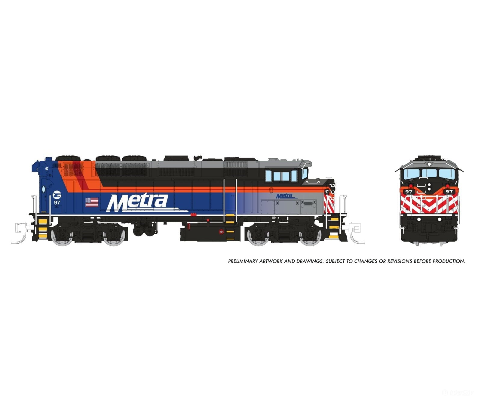 Rapido 519020 N Gmdd F59Ph (Dc/Silent): Metra: #99 Locomotives