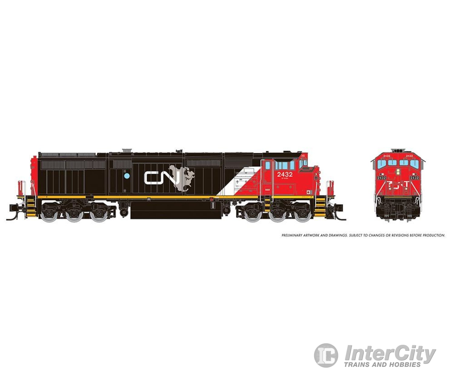 Rapido 540542 N Dash8 - 40Cm (Dc/Dcc/Sound): Cn - North America Scheme: #2440 Locomotives