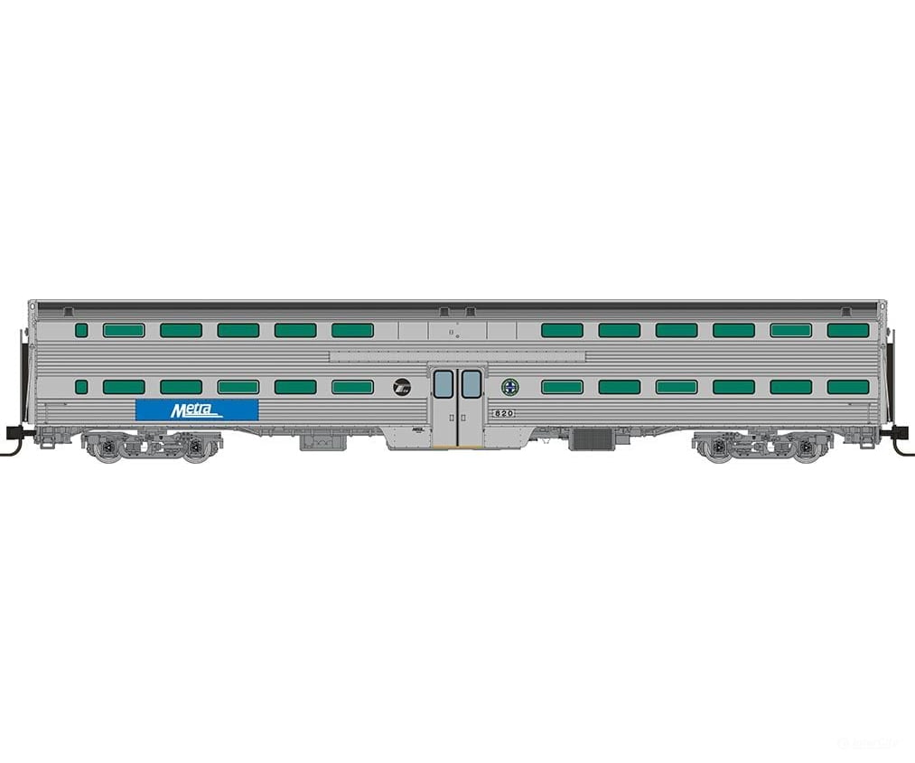Rapido 545008A N Gallery Commuter Car: Metra - Bnsf Coach: Single Car Passenger Cars