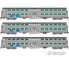 Rapido 545012 N Gallery Commuter Car: Metra - Bnsf Swoosh (Cb&Q): Set #4 (Coaches: 762 767 773)