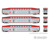 Rapido 546007 N Bilevel Commuter Car: Caltrain: Set #1 (Cab: 119 Coaches: 231 234) Passenger Cars