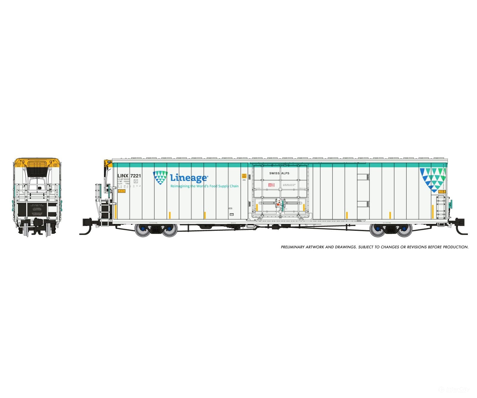 Rapido 567003-2 N Greenbrier 7780cuft Reefer: Lineage: 7214 Jasper Alberta CA - Freight Cars