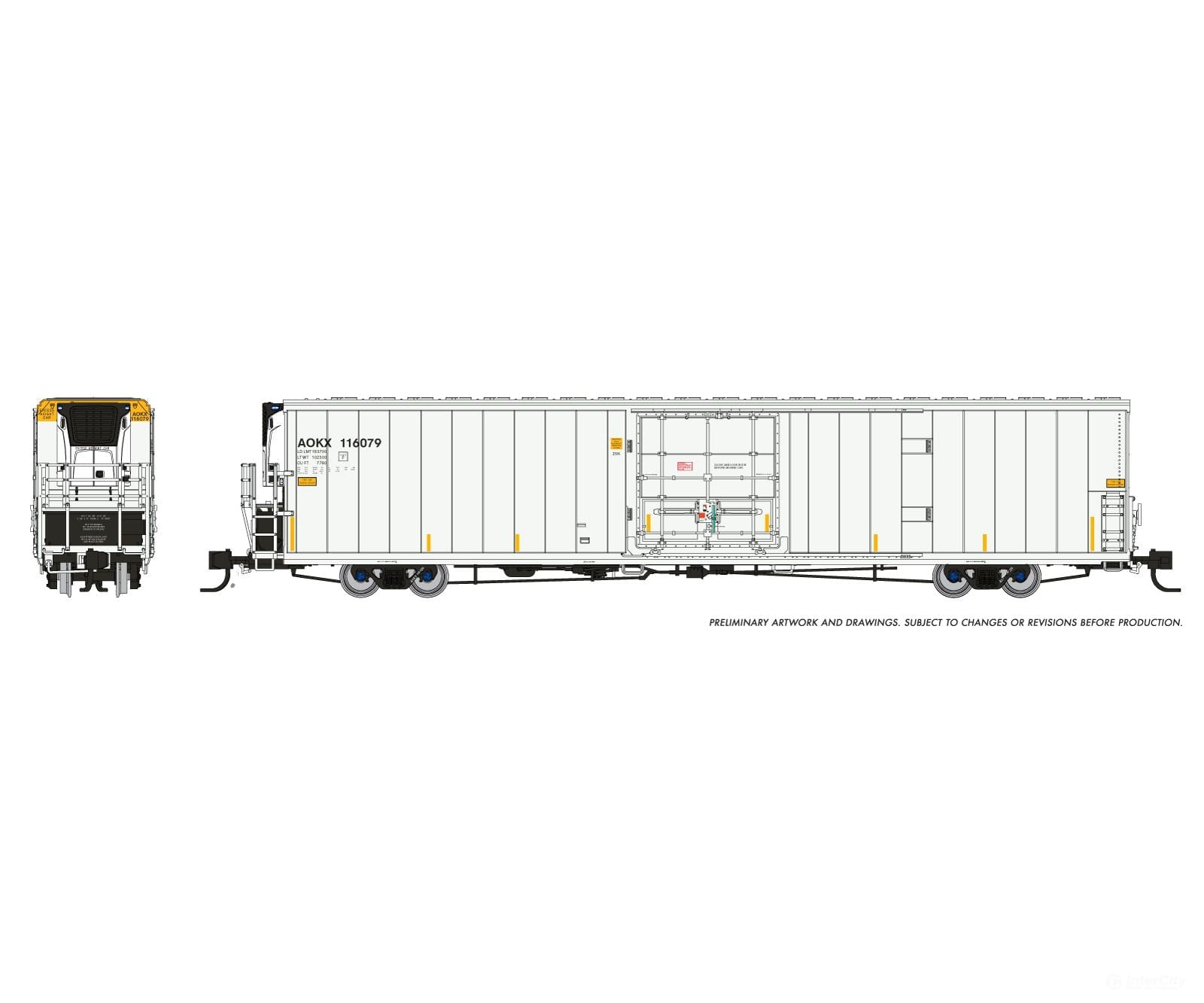 Rapido 567006A N Greenbrier 7780cuft Reefer: AOKX: Single Car - Freight Cars