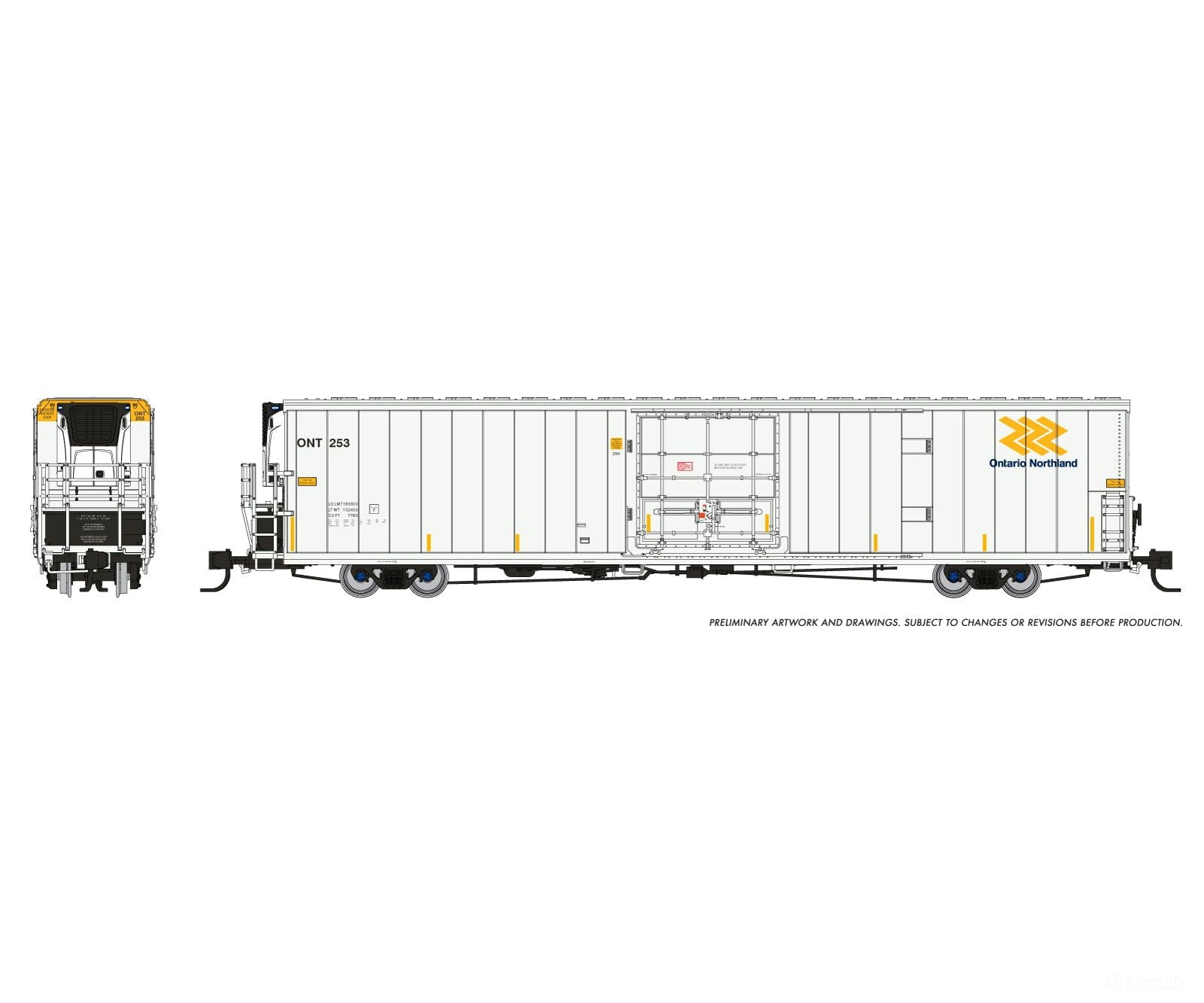 Rapido 567007A N Greenbrier 7780cuft Reefer: Ontario Northland: Single Car - Freight Cars