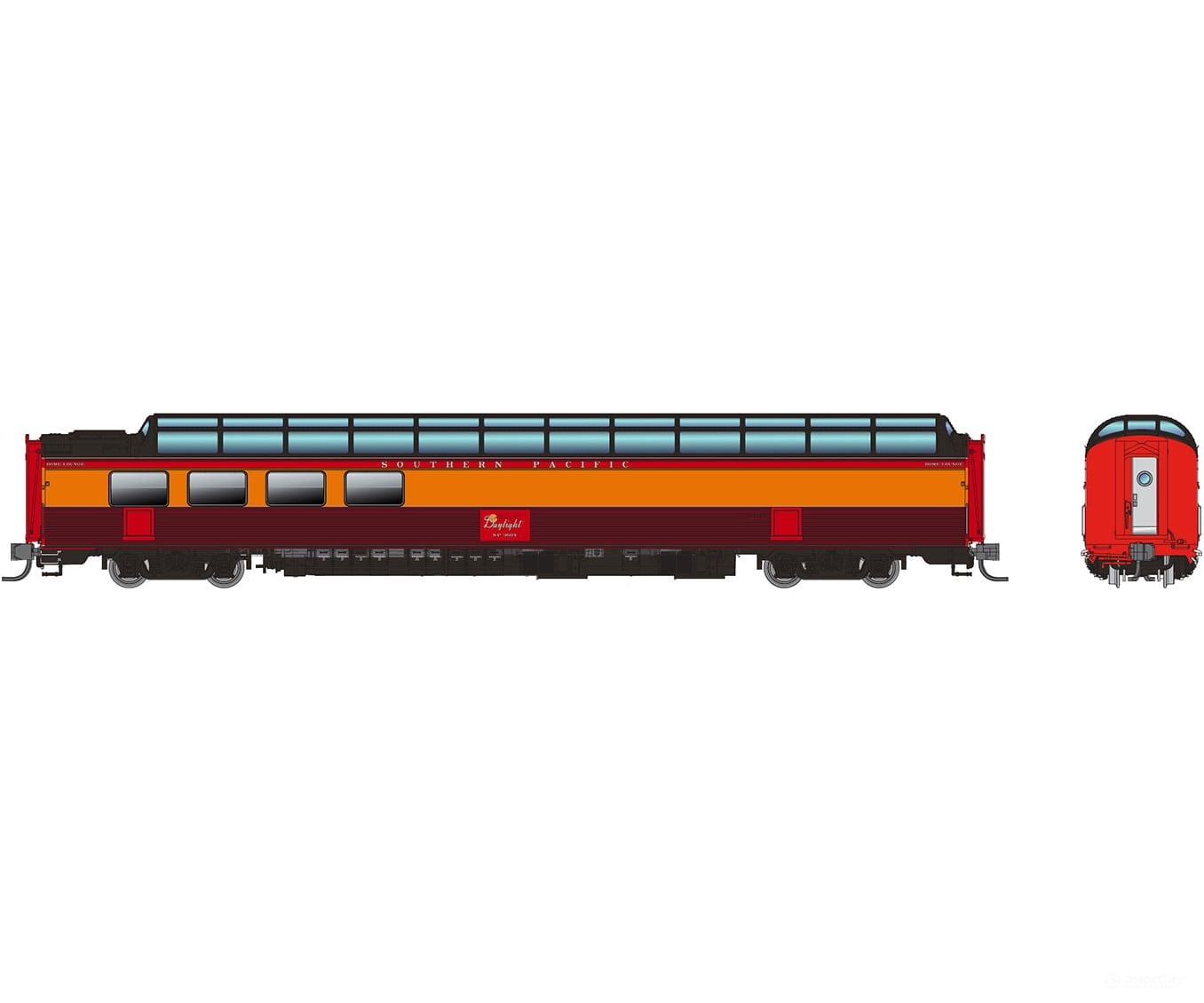 Rapido 575001 N Sp Dome-Lounge W/Fluted Sides: - Daylight: #3604 Passenger Cars