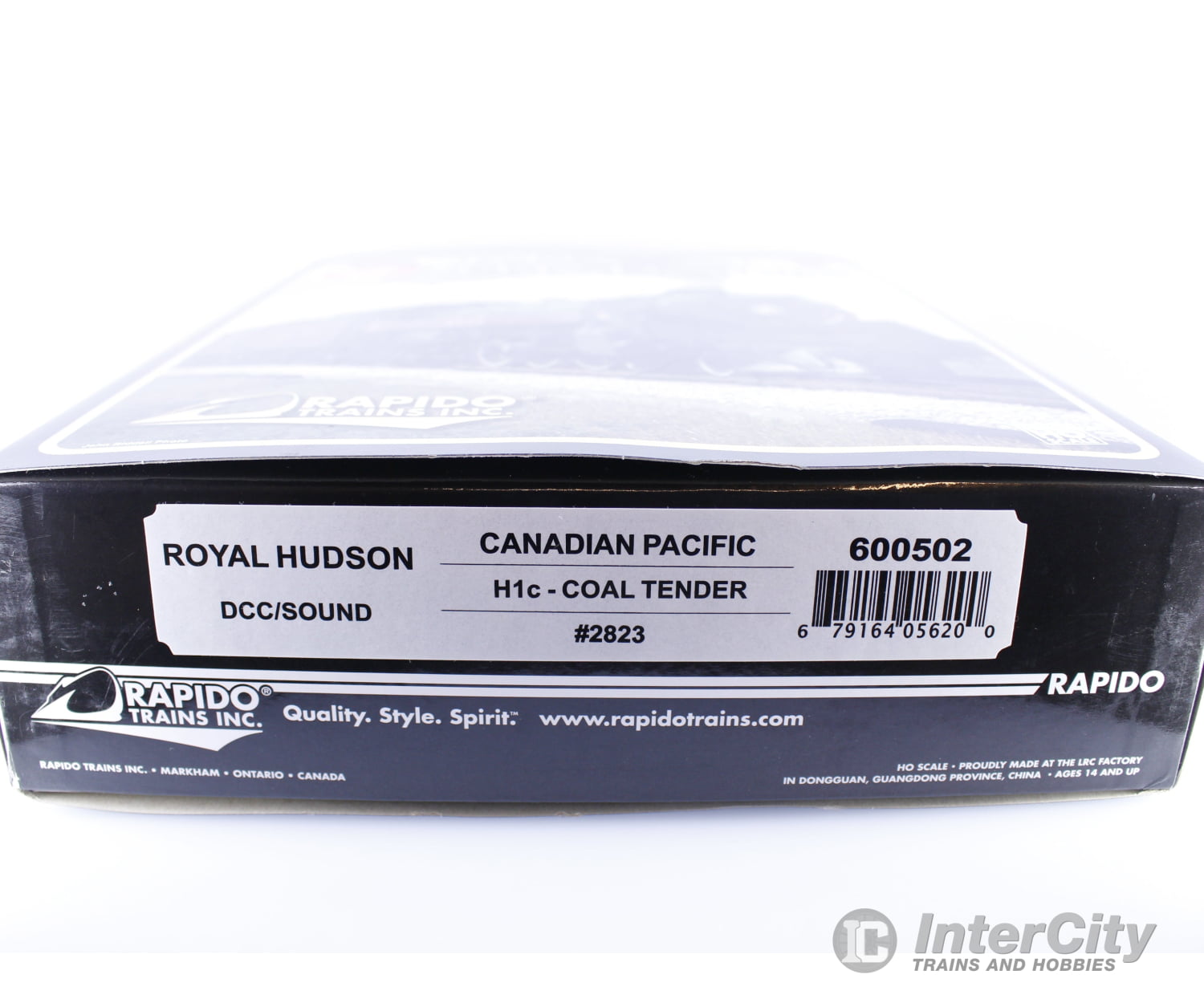 Rapido 600502 HO Royal Hudson H1c Coal Tender Steam Loco Un-Run Like New Rare Canadian Pacific (CP) 2823 DCC & Sound