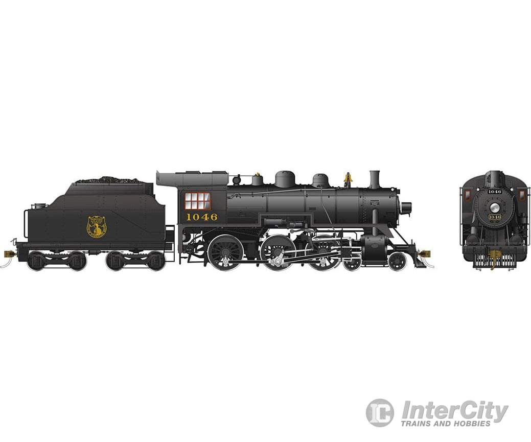 Rapido 602512 Ho Scale D10H Steam Locomotive (Dcc/Sound): Dar #1046 Locomotives