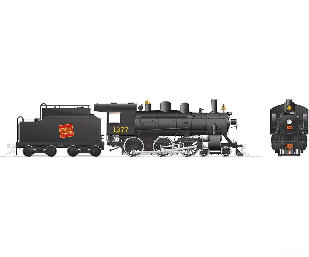 Rapido 603004 Ho Scale H-6-G (Dc/Silent): Cnr - Tilted Wafer #1377 Locomotives