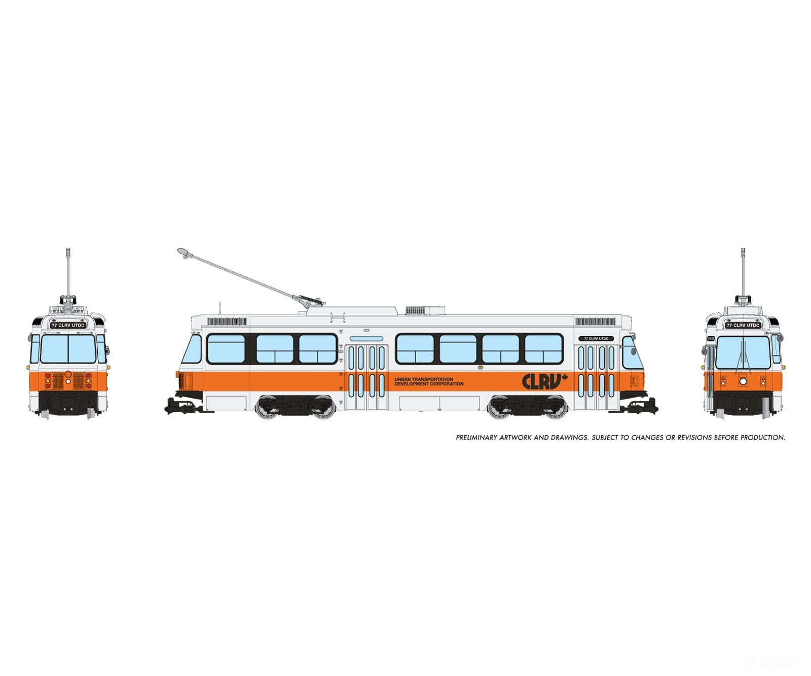 Rapido 702018 HO CLRV (DC/Silent): UTDC Concept Scheme
