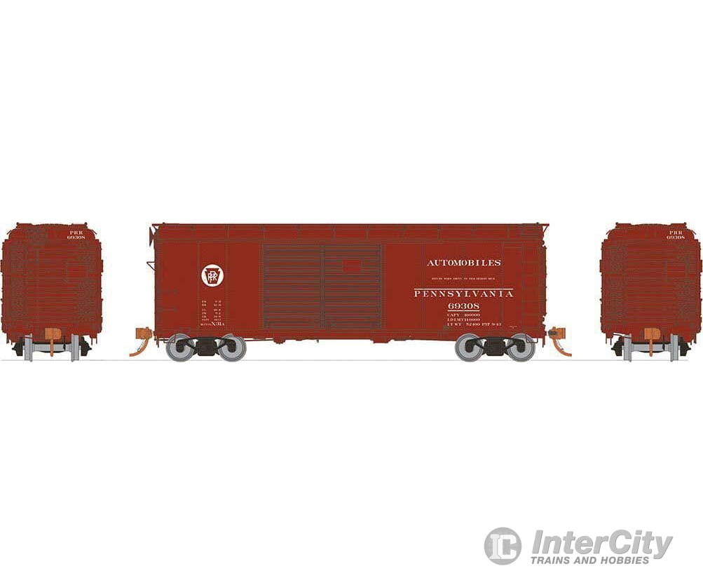 Rapido Ho 123007 Scale #123007-4 Prr Pennsylvania Automobile Box Car #69321 - Custom Freight Cars