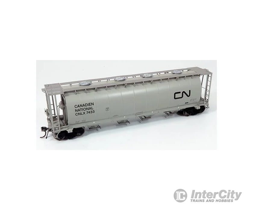 Rapido Ho 127025A 3800 Cu. Ft. Cylindrical Covered Hopper - Canadian National Cn Wet Noodle (Grey)