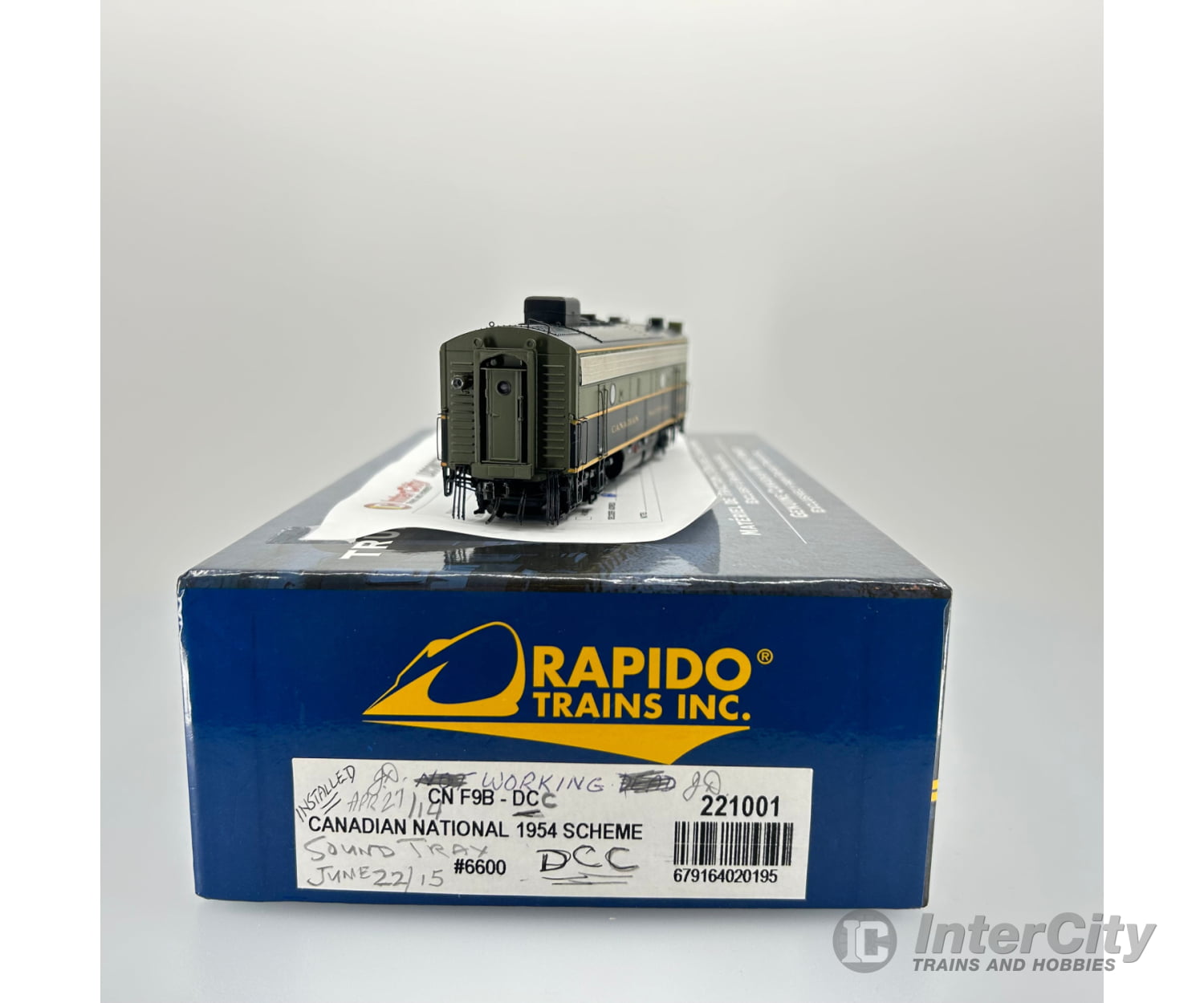 Rapido Ic-Rap-221001 Ho F9B 1954 Scheme Cn 6600 Dcc/Sound Soundtraxx Locomotives
