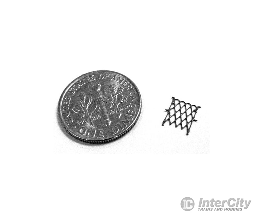 Rapido N 102056 Etched-Metal Pullman End Gates -- Unpainted Pkg(8) Detailing Parts