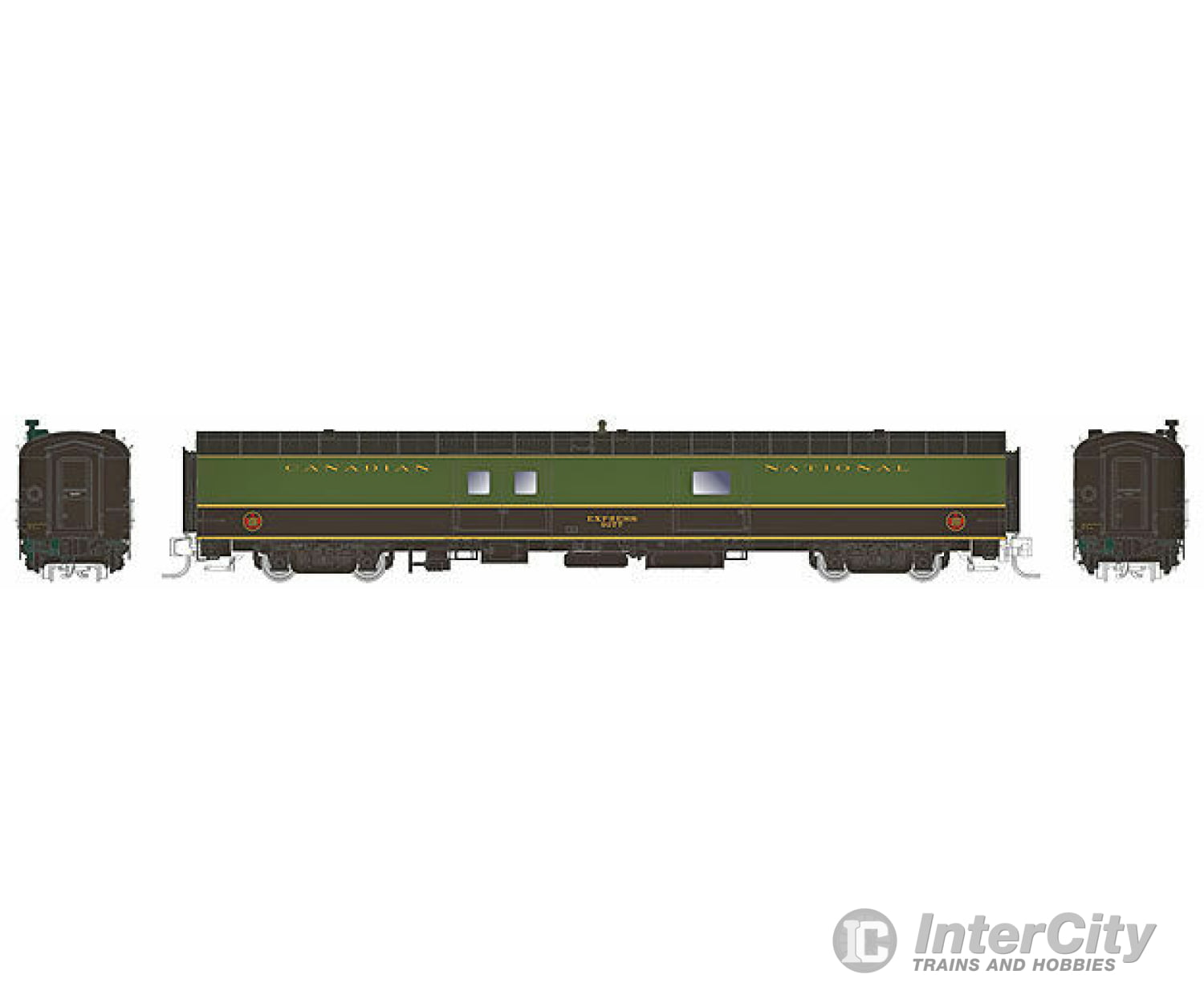Rapido N 506501 73 Smooth Side Baggage-Express W/41-Bn0-11 - Ready To Run Panorama Line -- Canadian