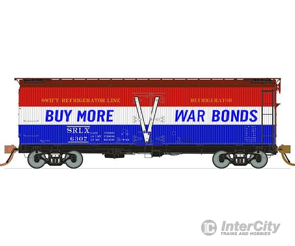 Rapido N 521901 Garx 37 Meat Reefer - Srlx Buy War Bonds Freight Cars