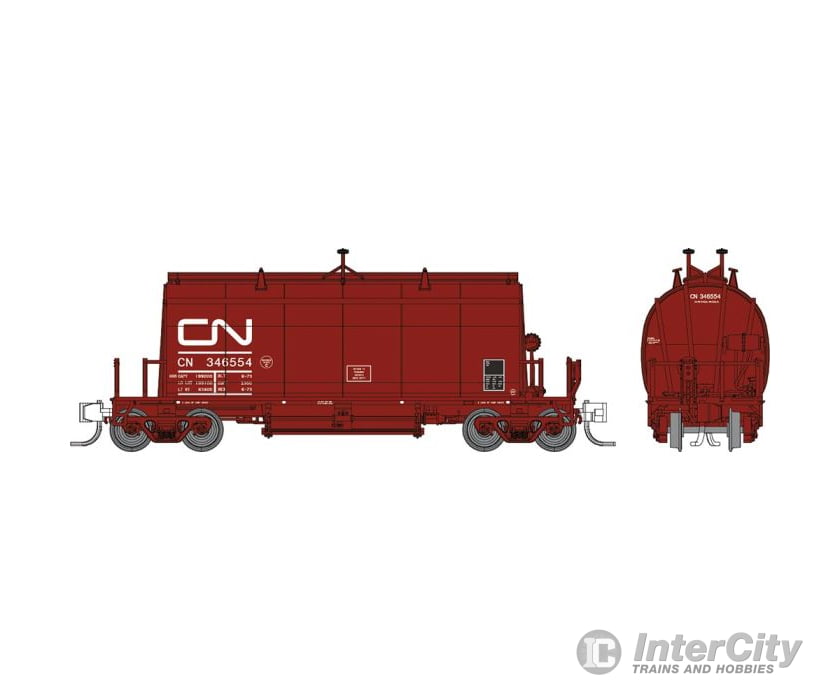 Rapido N 543001 Long Barrel Ore Hopper: Cn Mineral Brown - Single Car Assorted #S Freight Cars