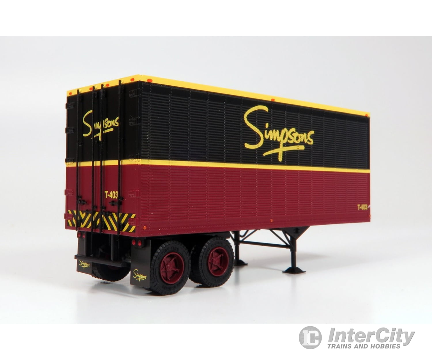 Rapido Trains Ho 403079 26’ Can - Car Dry Van Trailer - Assembled - - Simpsons #T403 (Black Red)