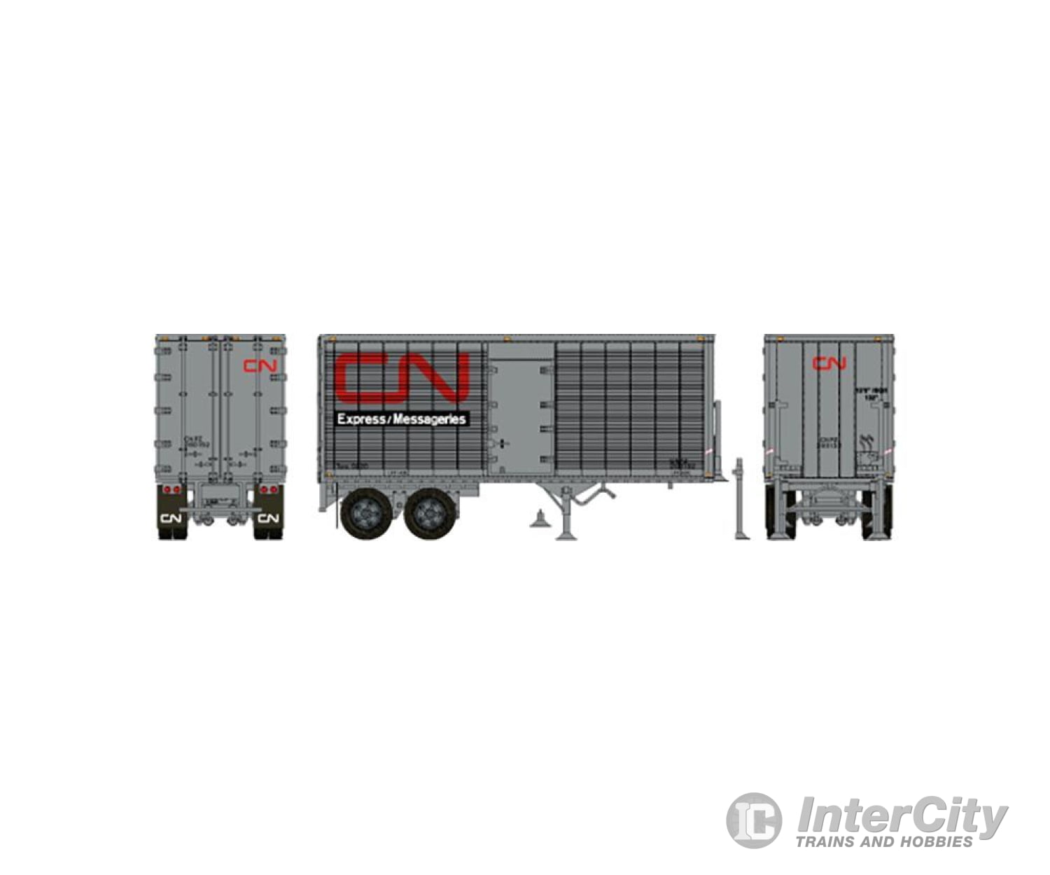 Rapido Trains Ho 403093 26’ Can - Car Dry Van Trailer With Side Door - Assembled - - Cn Express