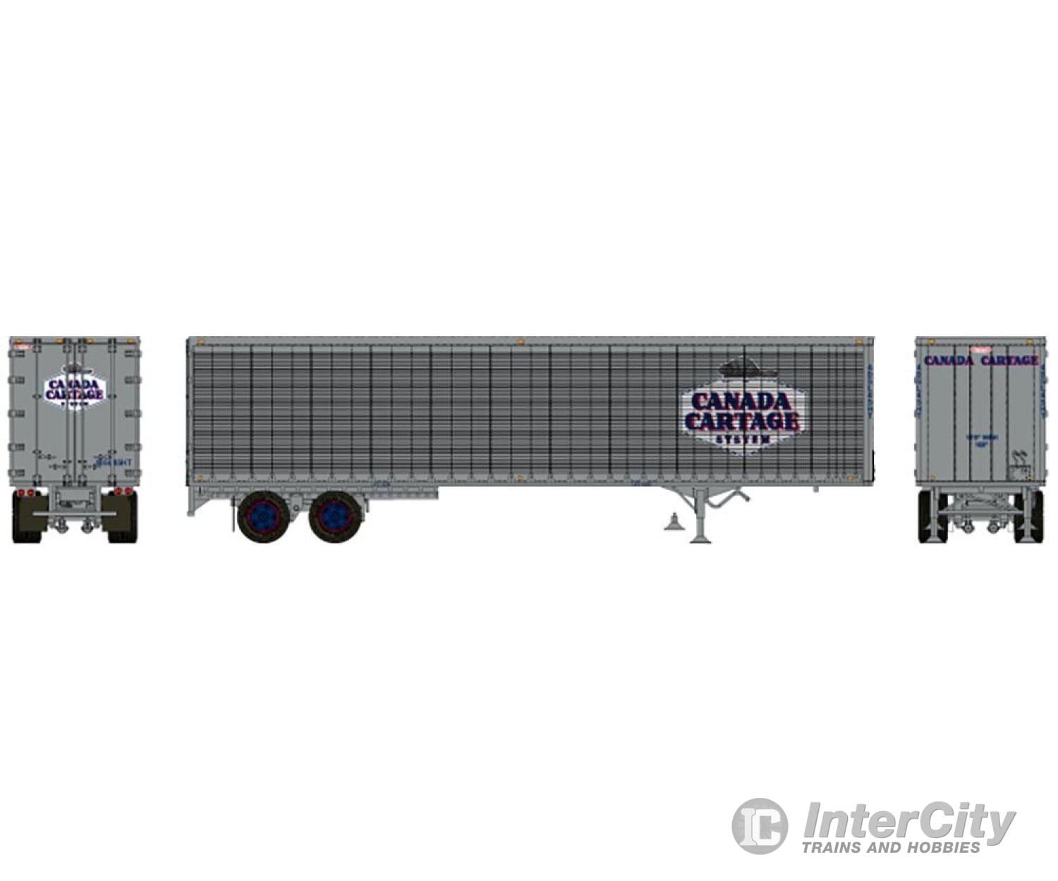 Rapido Trains Ho 403106 45’ Trailmobile Dry Van Trailer - Assembled - - Canada Cartage #405L45Ht