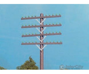 Rix Products 31 Railroad Telephone Pole Crossarms Only - Brown Plastic -- Set Of 72; Fits #628-30 Or