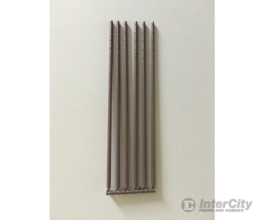 Rix Products 40 Railroad Telephone Poles Only (Brown Plastic; Pkg(36) -- Use W/Crossarms #628-31 Or