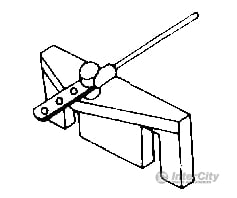 Rix Products 6 Pivoting Turnout Linkage -- For Underneath Layout Control Track Accessories