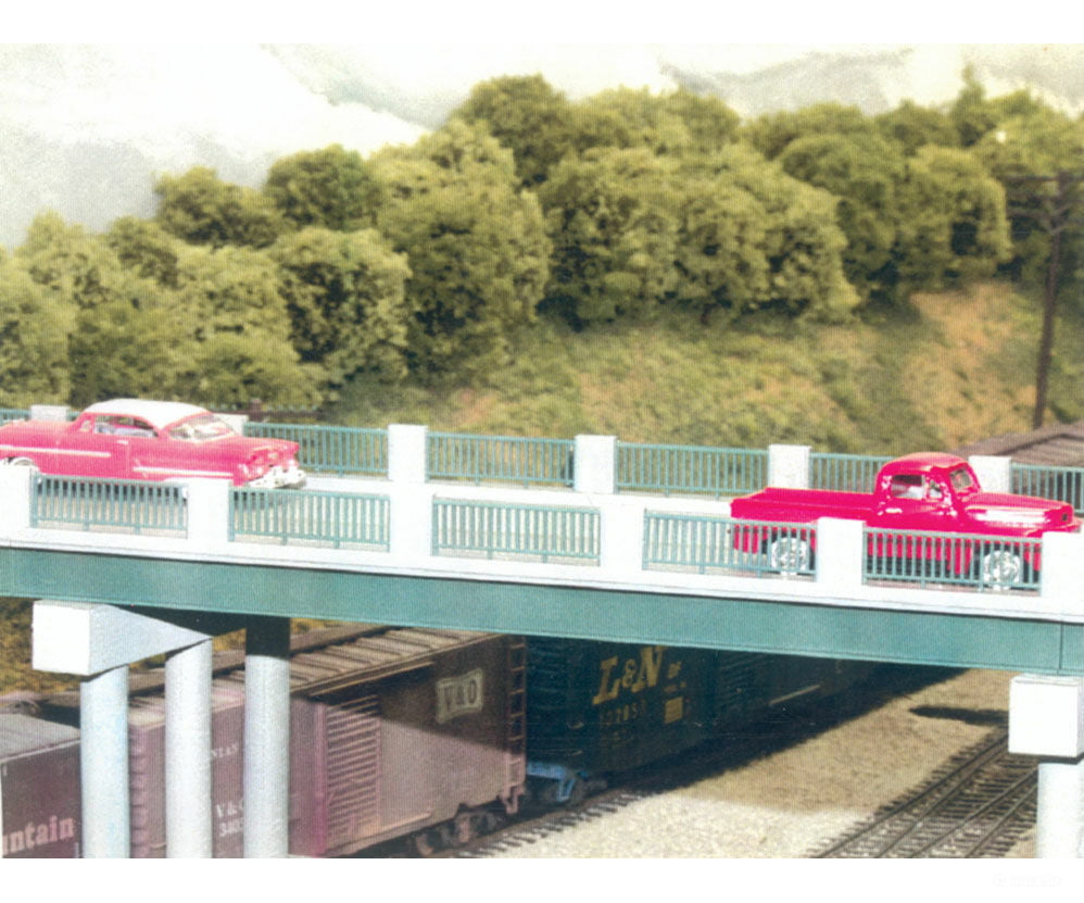 Rix Products 121 Wrought Iron Highway Overpass -- Kit - 50 Scale Tunnels & Bridges