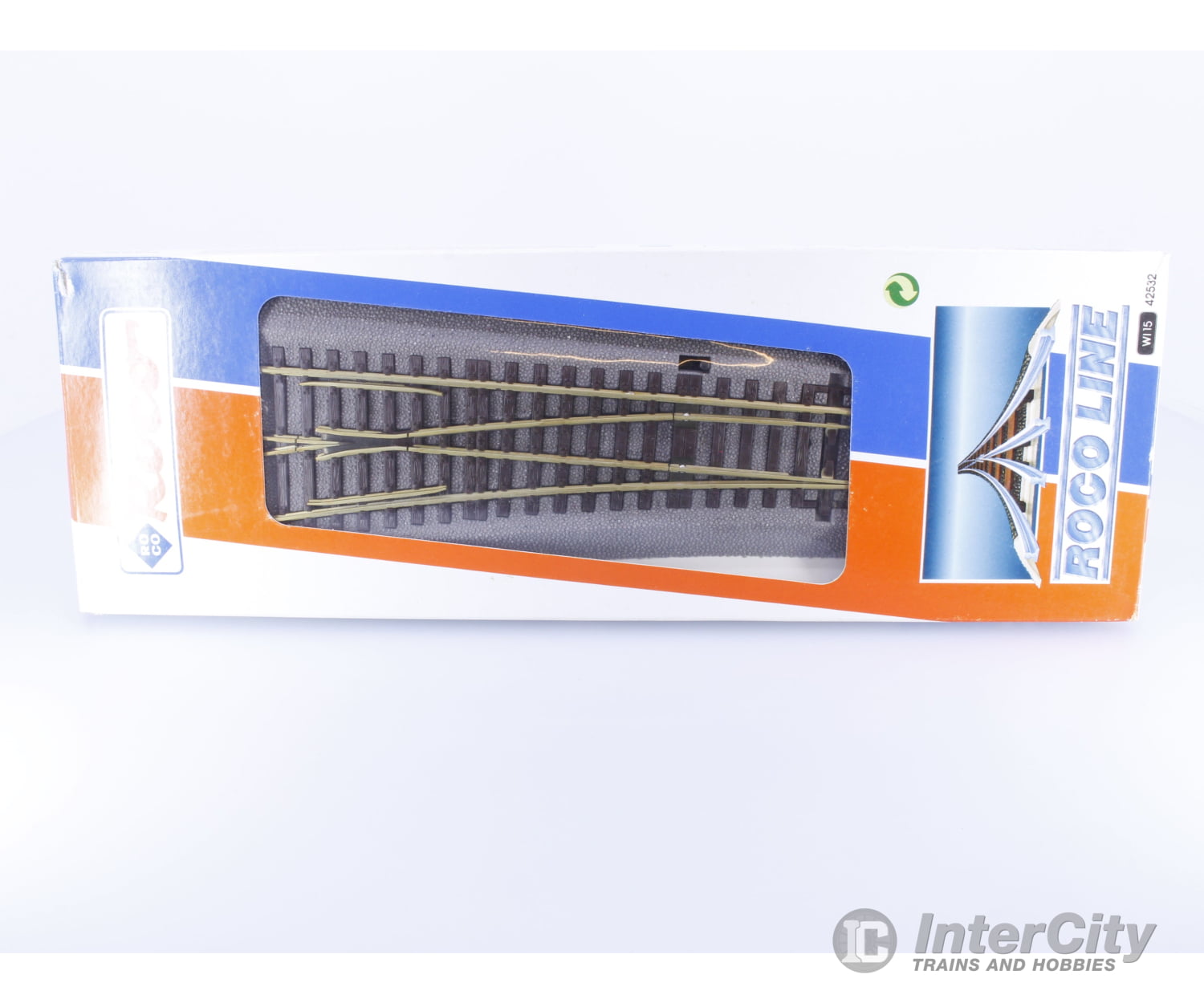 Roco 42532 HO Left Hand Manual Turnout (#3) Track & Turnouts