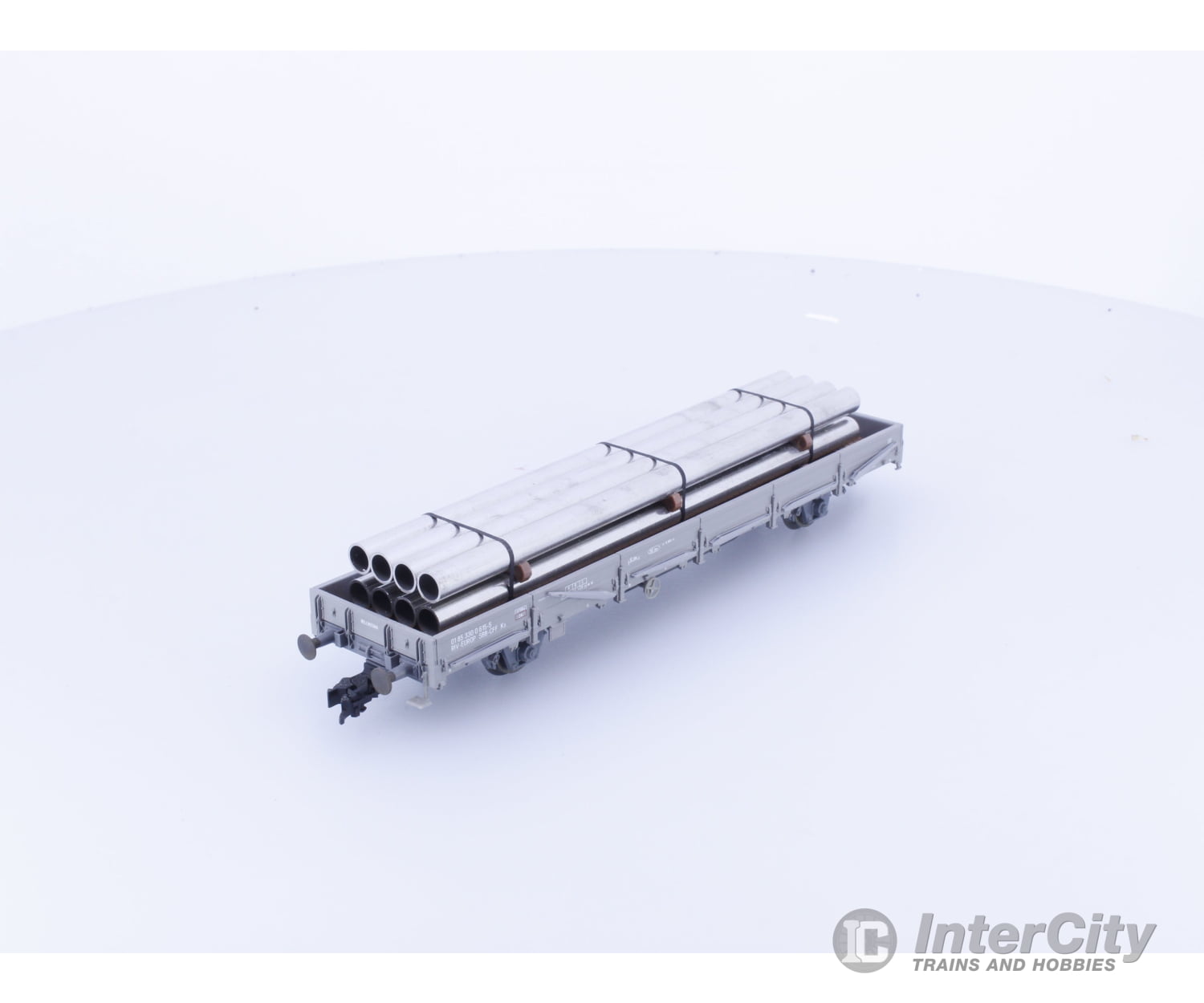 Roco 46323 HO SBB-CFF-FFS Rungenwagen Flachwagen mit 8 Rohren 615-5 European Freight Cars