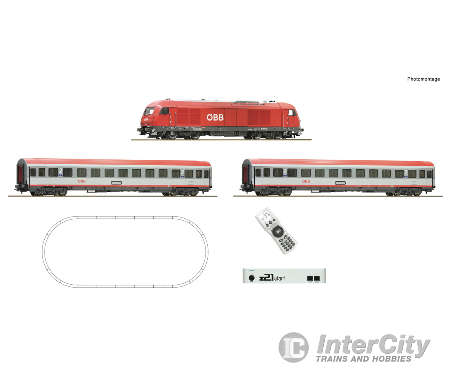 Roco 5110005 Ho Z21 Start Digital Set: Diesel Locomotive Class 2016 With Express Train Öbb Era 6