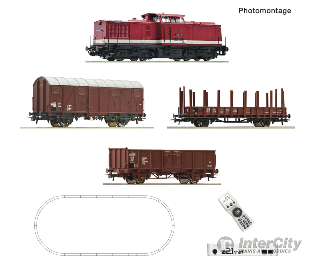 Roco 5110009 Ho Z21 Start Digital Set: Diesel Locomotive Class 110 And Goods Train Dr Starter &