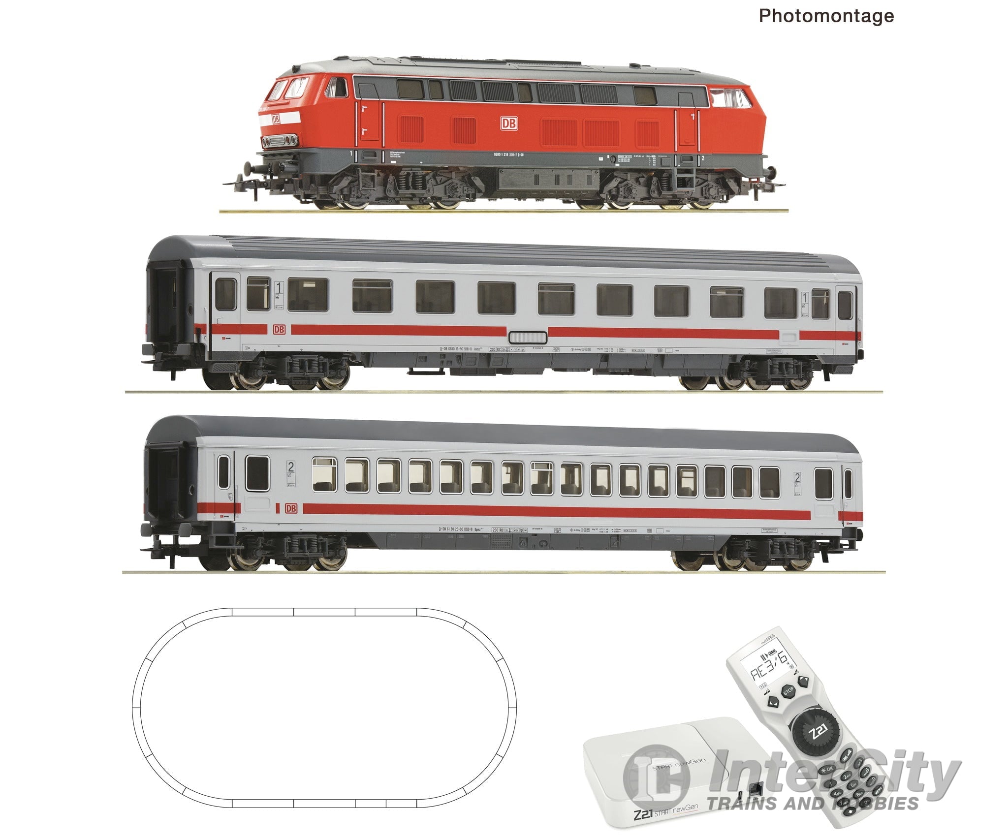 Roco 5110013 HO Z21 START newGen digital set: Diesel locomotive class 218 (ROCO LINE Z21 multiMAUS) DB AG Starter &
