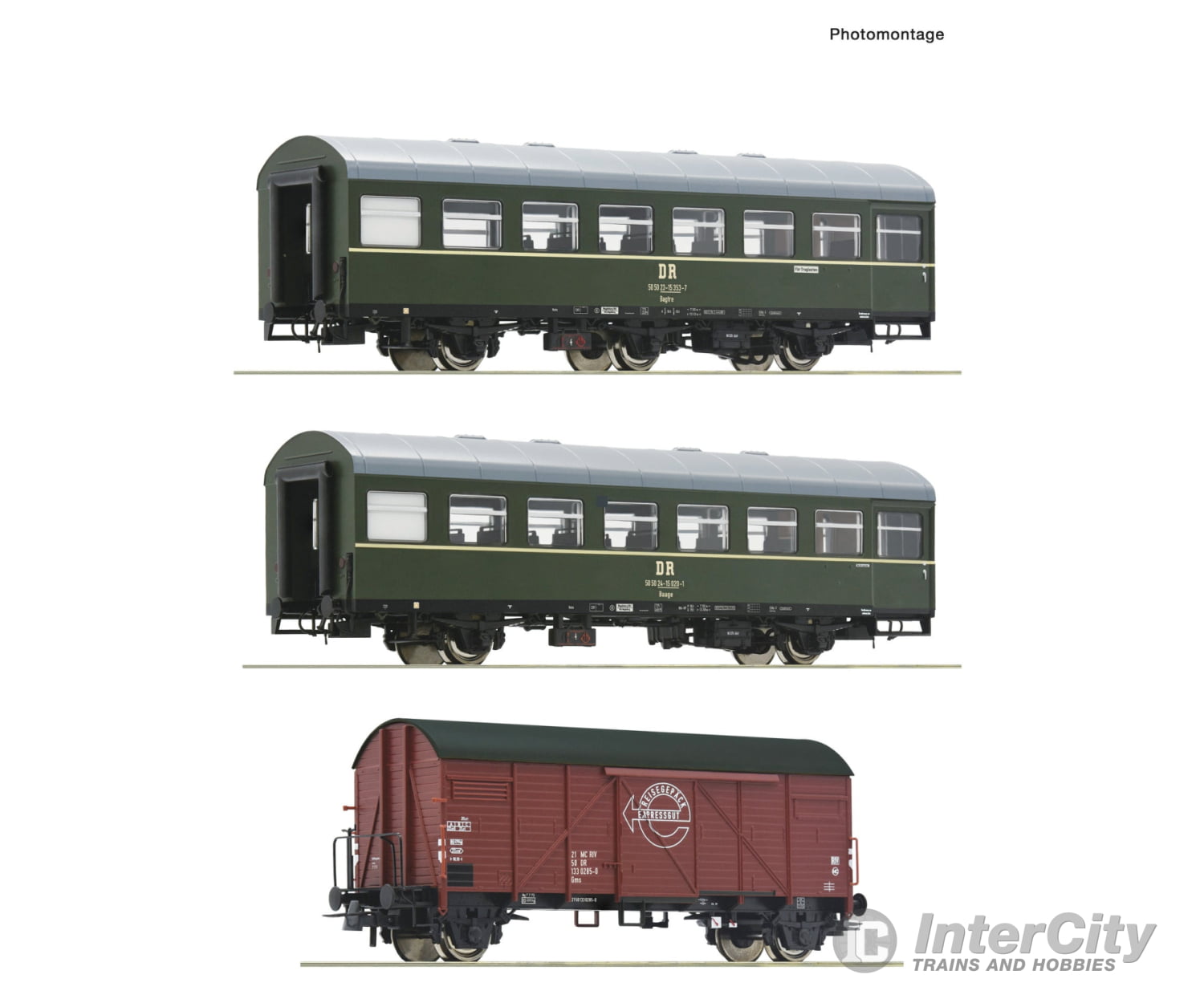 Roco 6200010 Ho 3-Piece Set 2: Passenger Train Dr Era 4 European Cars
