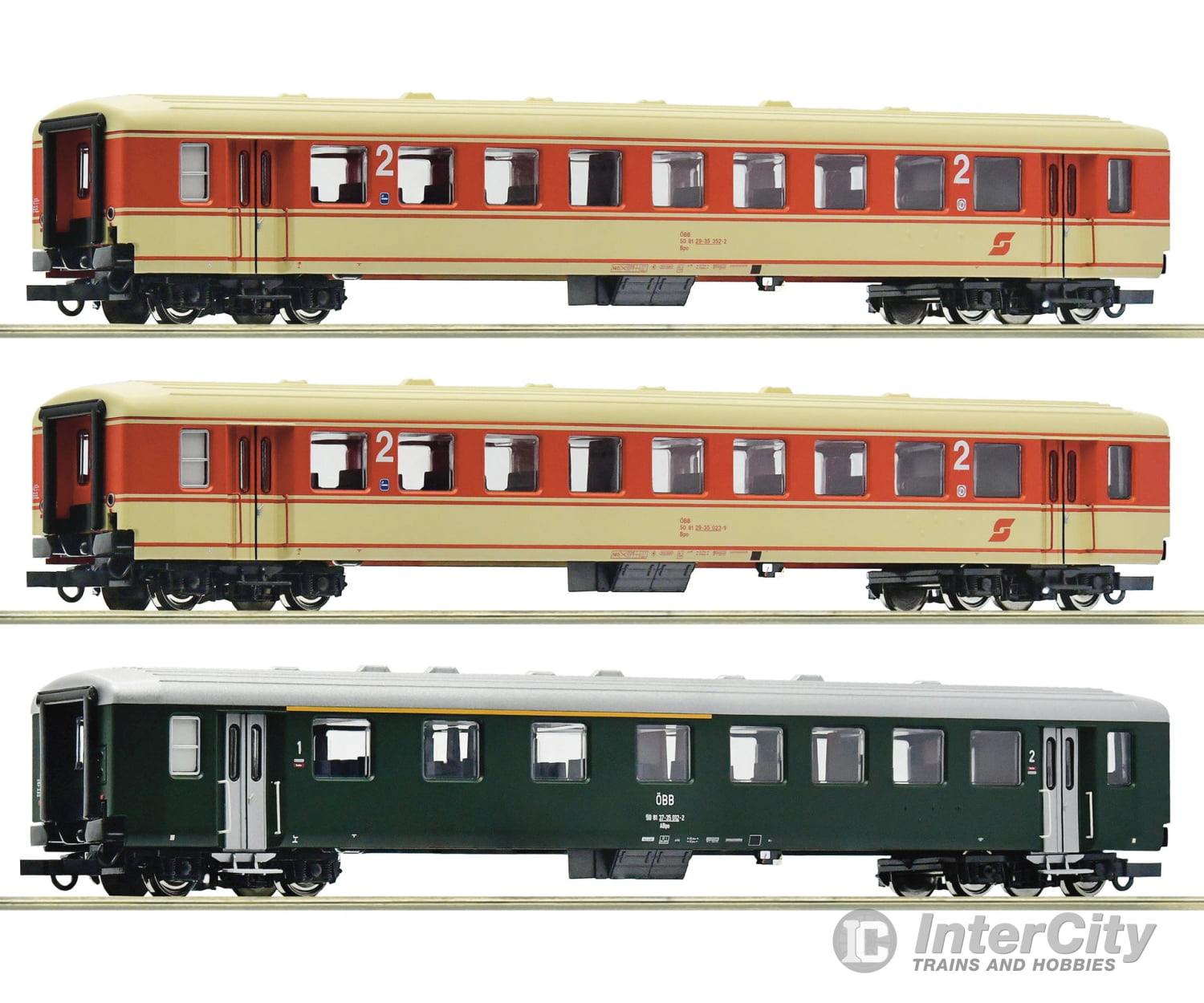 Roco 6200027 Ho 3-Piece Set 2: ’Jaffa Express’ Öbb Era 4 European Passenger Cars