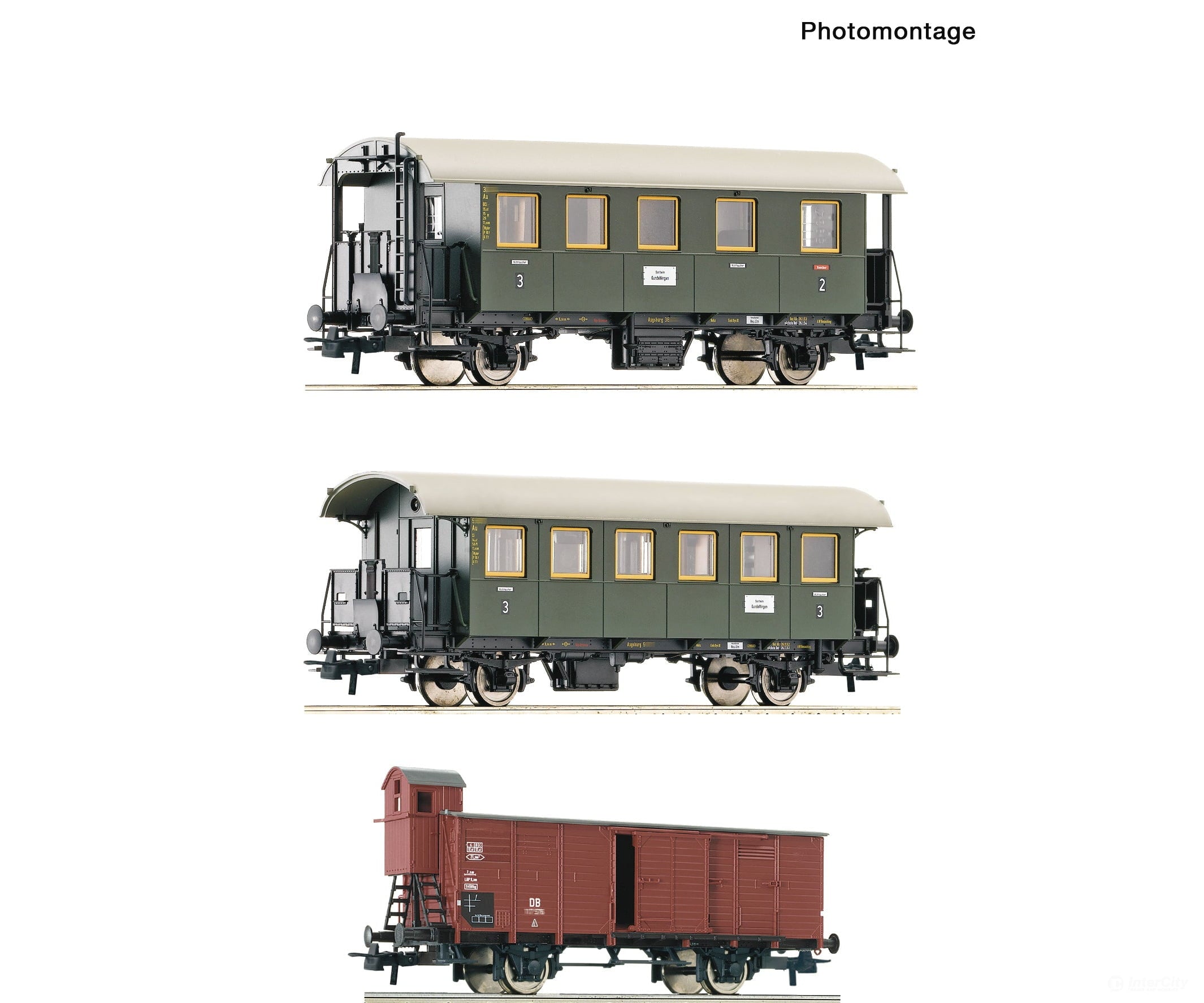 Roco 6200040 Ho 3-Piece Set: Branch Line Train Db European Passenger Cars