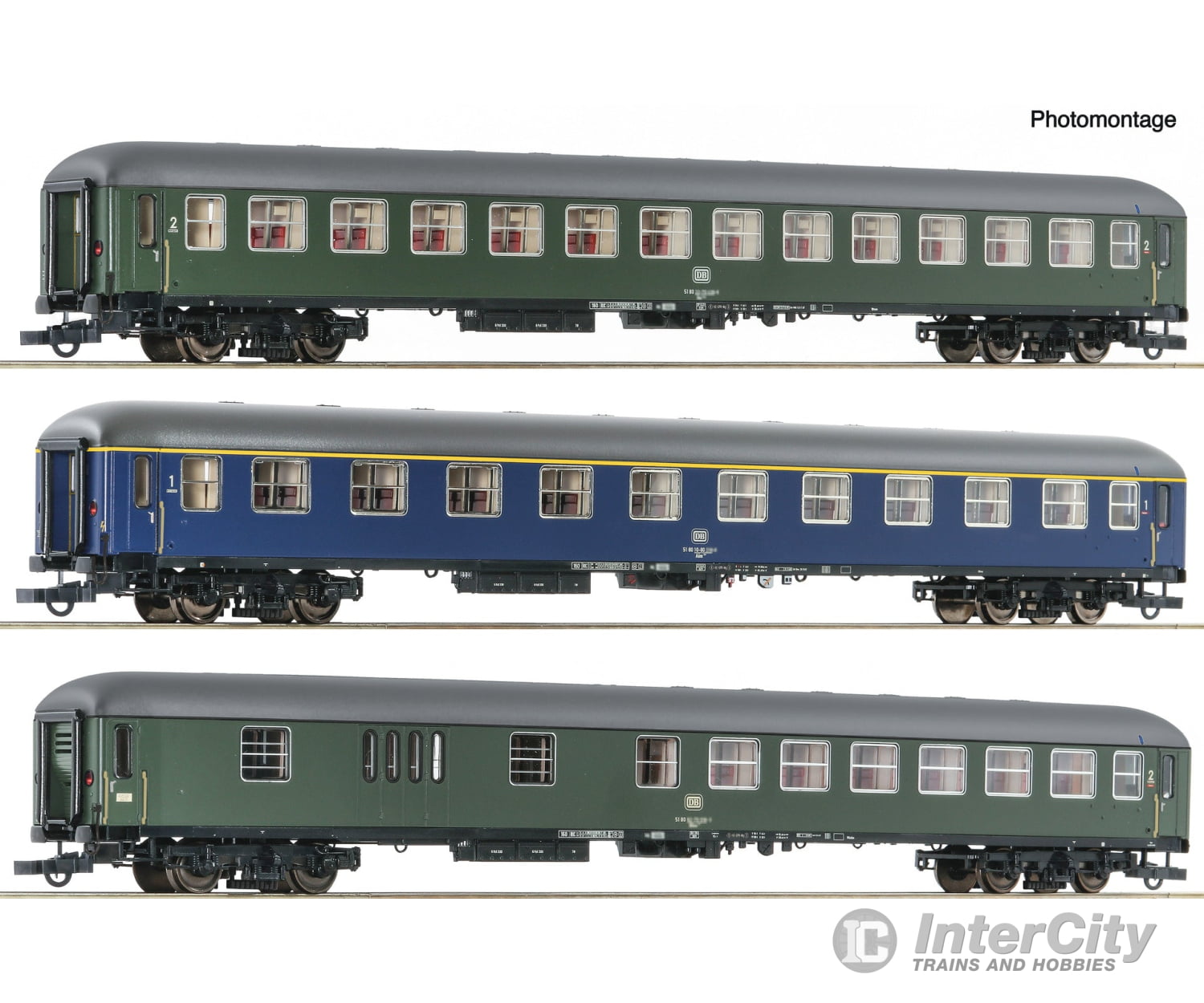 Roco 6200051 Ho 3-Piece Set 1: D 377 “Hispania-Express” Db Era 4 European Passenger Cars