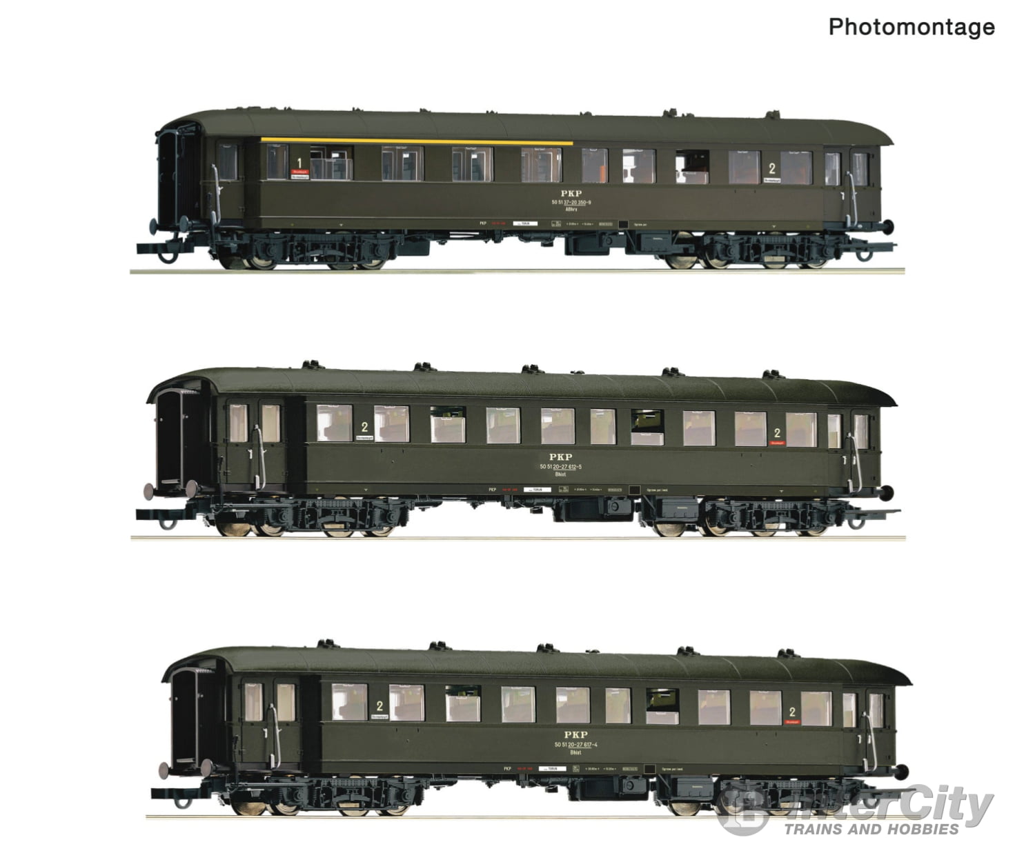 Roco 6200058 Ho 3 Piece Set: Passenger Coaches Pkp Era 4 European Cars
