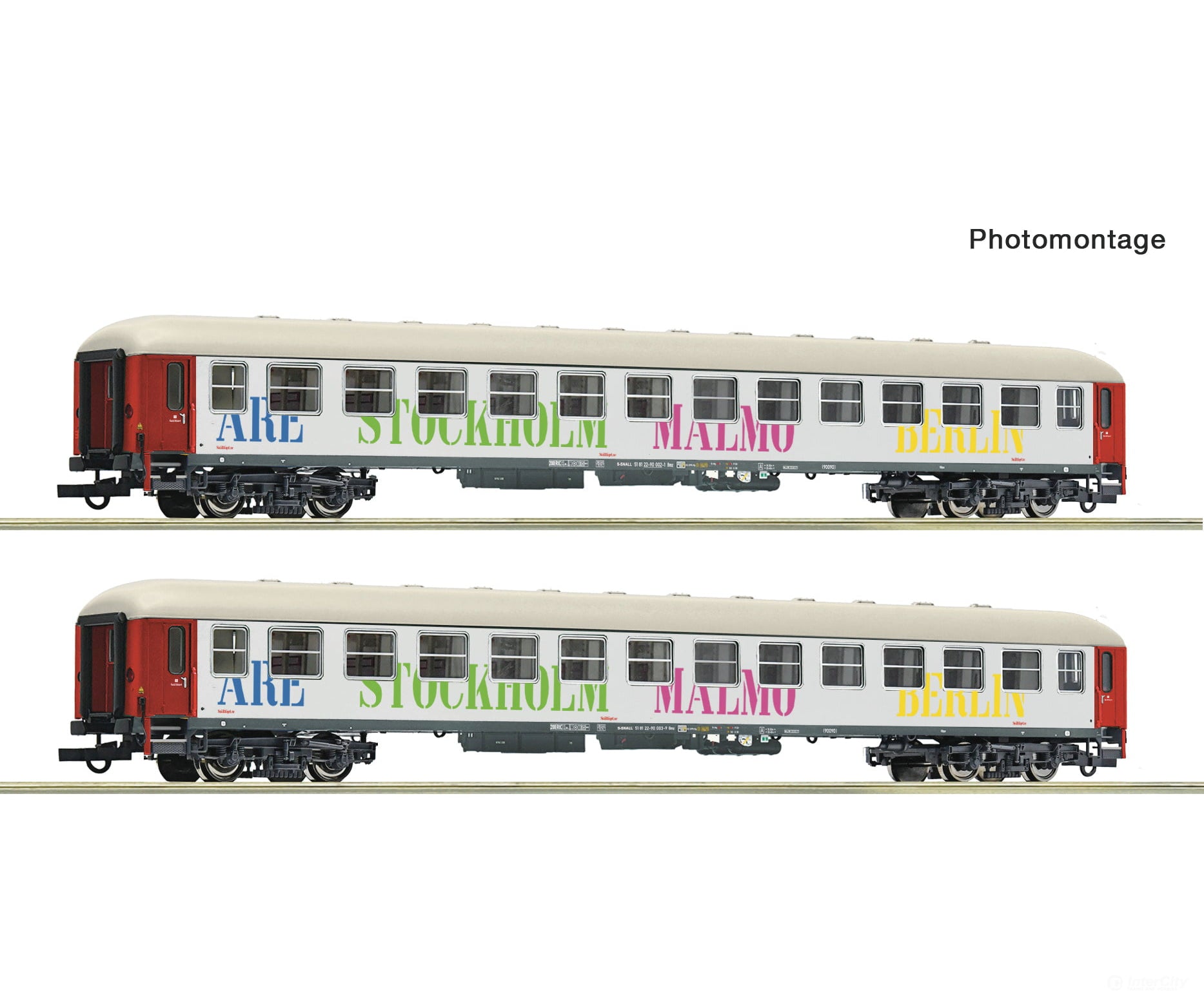 Roco 6200099 Ho 2 Piece Set: Coaches Snälltåget European Passenger Cars