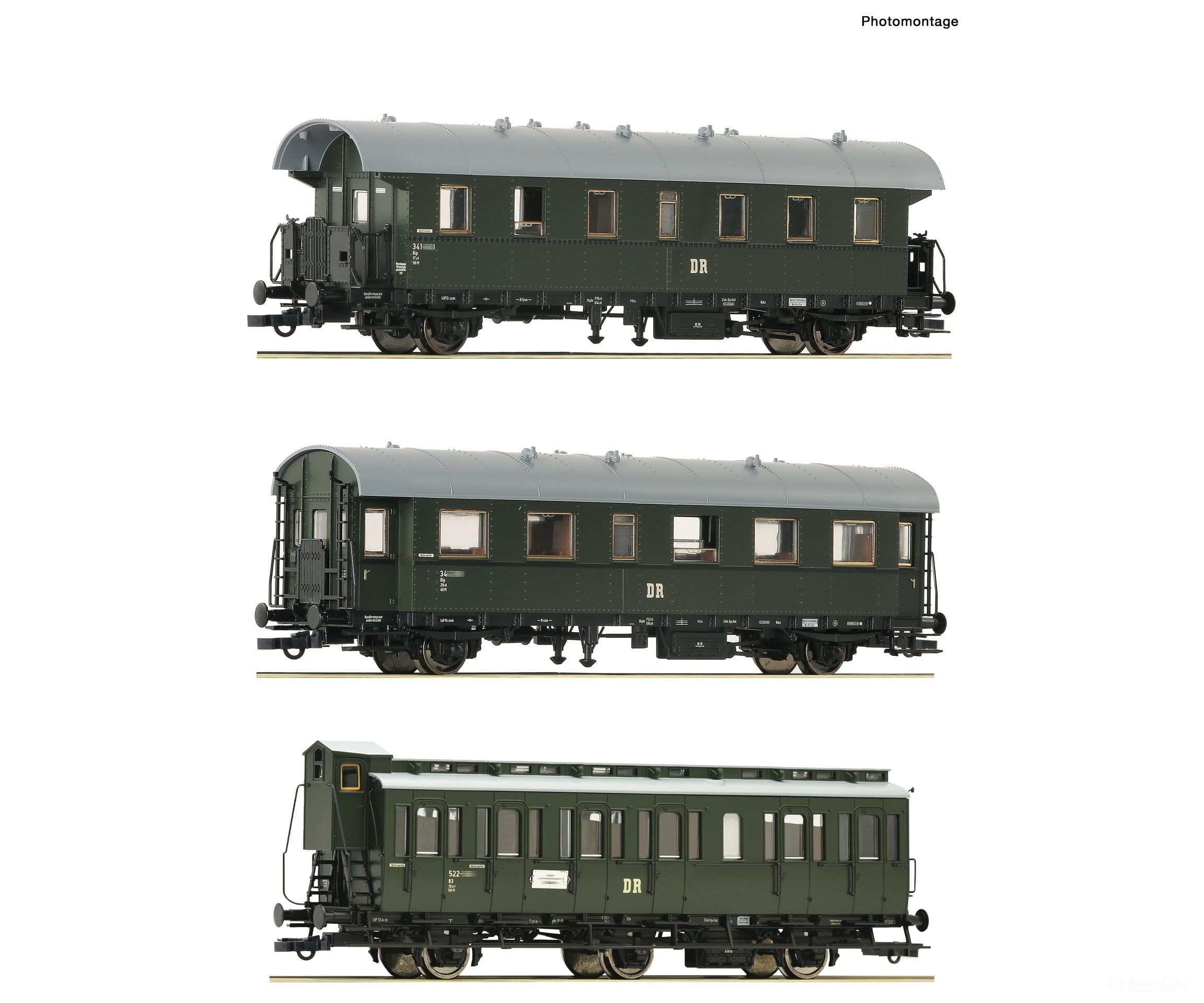 Roco 6200131 Ho 3 Piece Set (2): Branch Line Train Dr European Passenger Cars