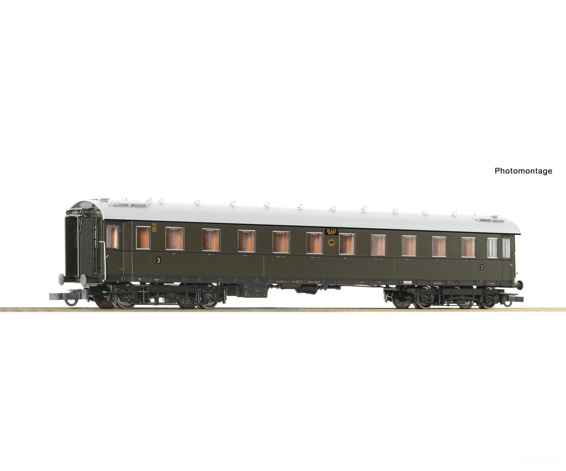 Roco 6200138 Ho 3Rd Class Standard Express Train Coach Drg European Passenger Cars