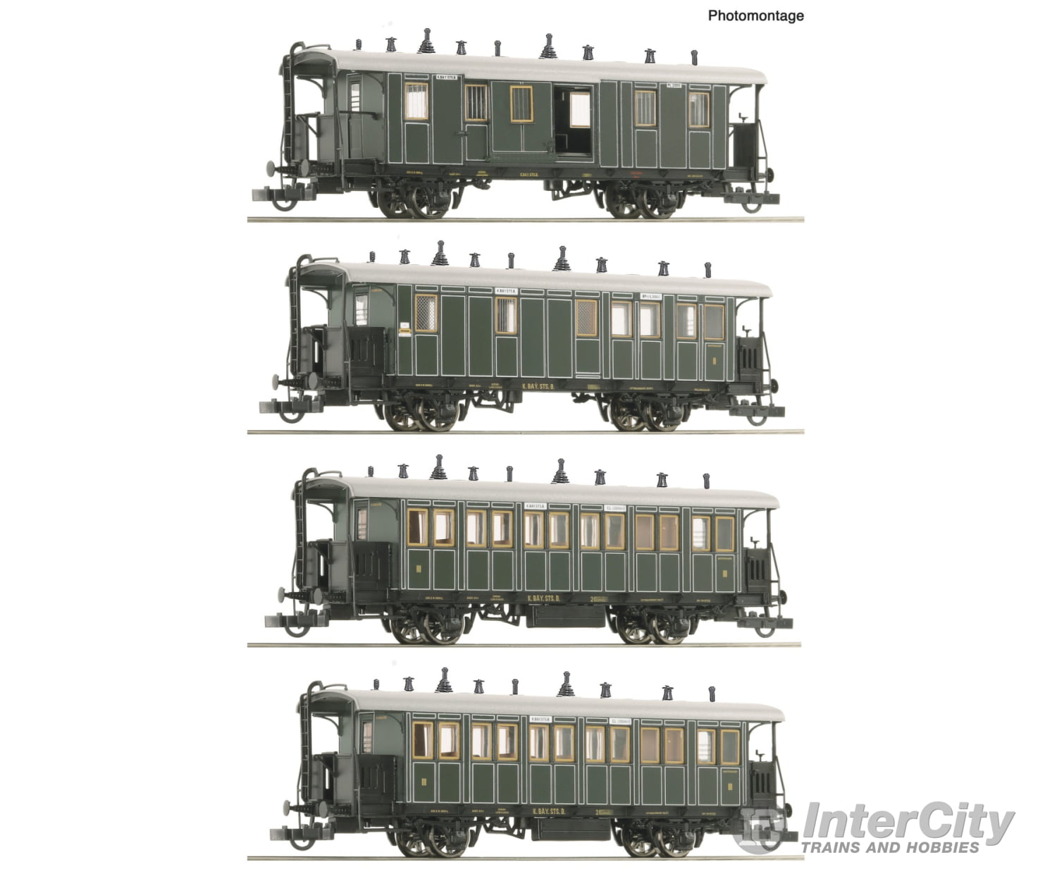 Roco 6200197 HO 4 piece set: Local passenger train K.Bay.Sts.B. European Passenger Cars