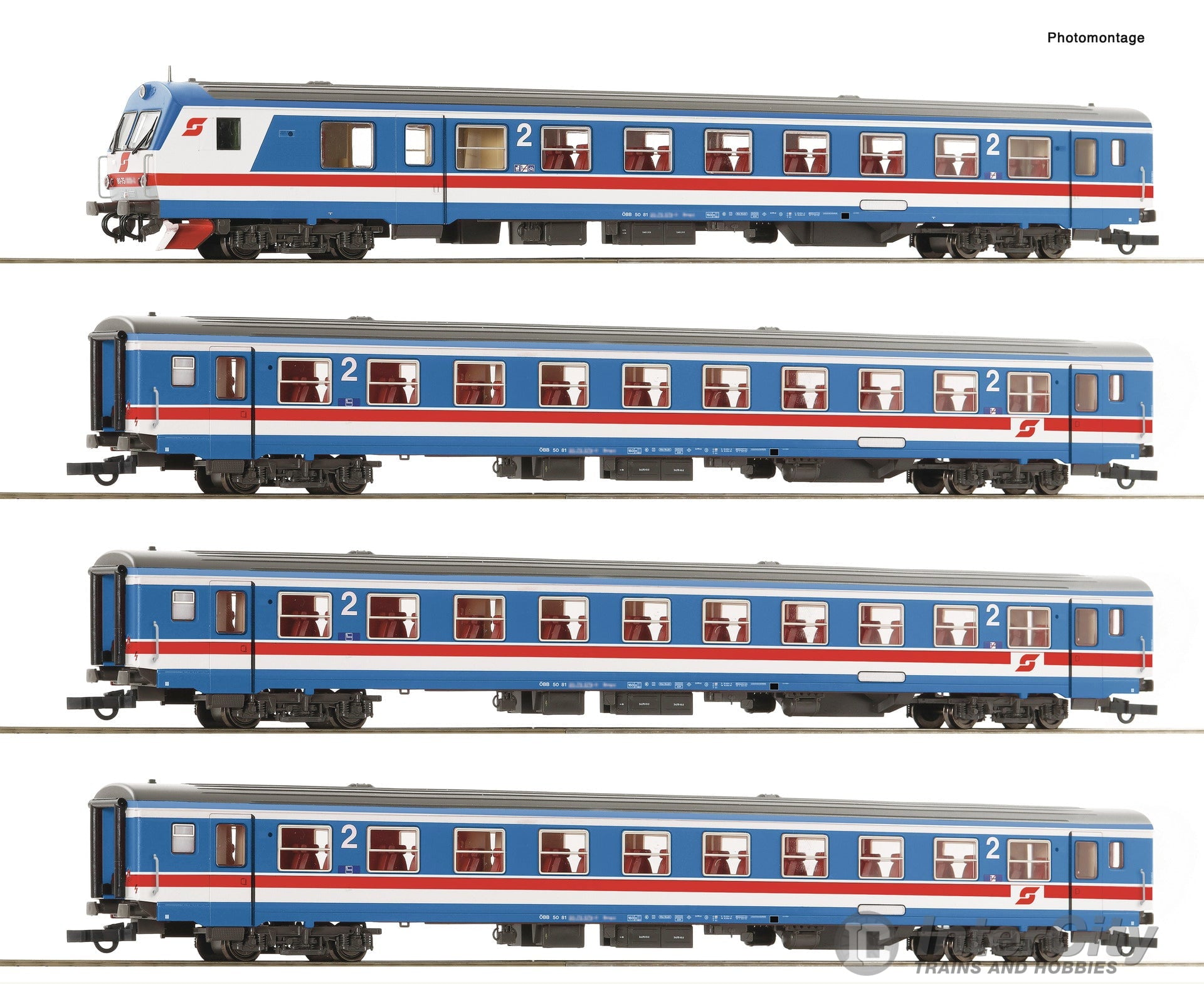 Roco 6200200 HO 4-piece set: Push-pull train ’Valousek Edition’ ÖBB European Passenger Cars