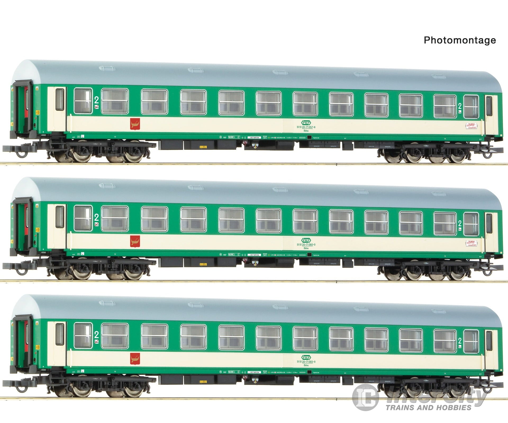 Roco 6200229 HO 3 piece set: ’Telimena’ passenger coaches PKP European Passenger Cars