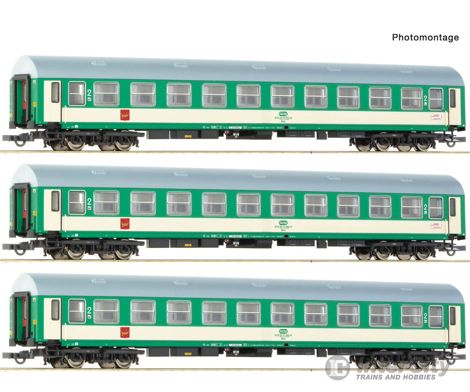 Roco 6200229 HO 3 piece set: ’Telimena’ passenger coaches PKP European Passenger Cars